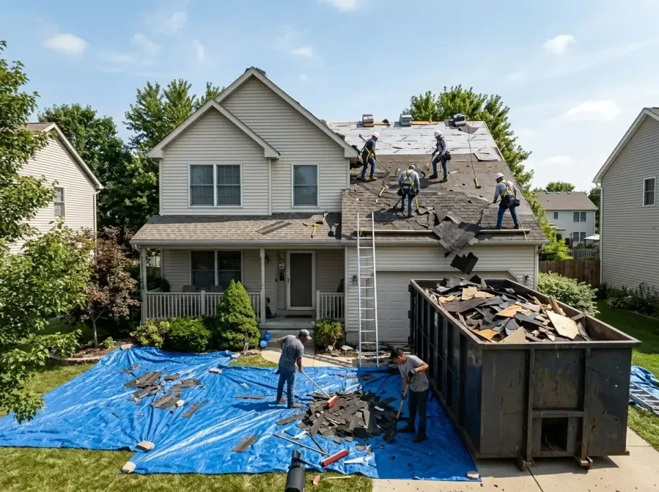 roof-replacement-debris-remova-004 — frequently asked questions, Cheapest Dumpster Rentals in Mascoutah, IL